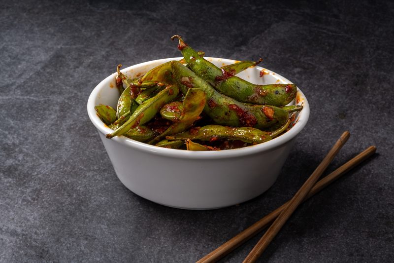 Acılı Edamame — Vibe Sushi İzmir Buca sushi fotoğraf çekimi, açılı çekim | Mert Akdurak